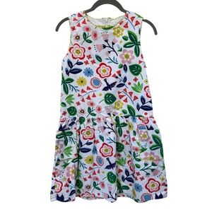 Mini Boden Colorful Floral Sleeveless Dress 11-12 years